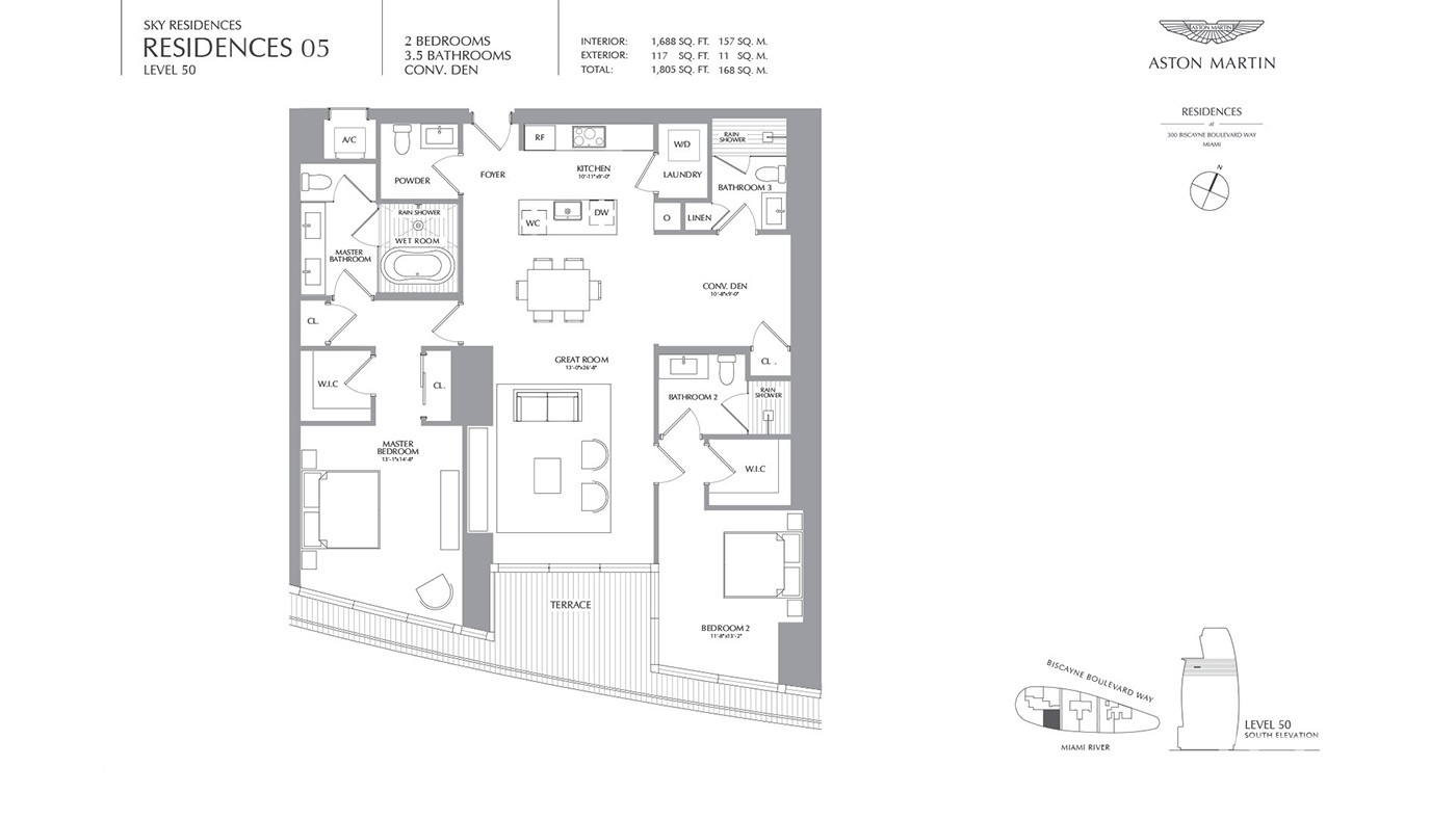 Exclusive Apartments with Panoramic Views of Biscayne Bay in Miami - 35671