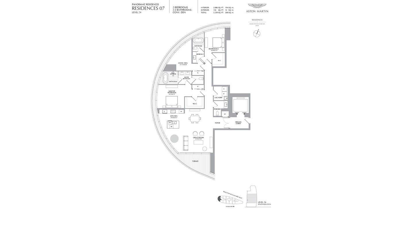 Exclusive Apartments with Panoramic Views of Biscayne Bay in Miami - 35672