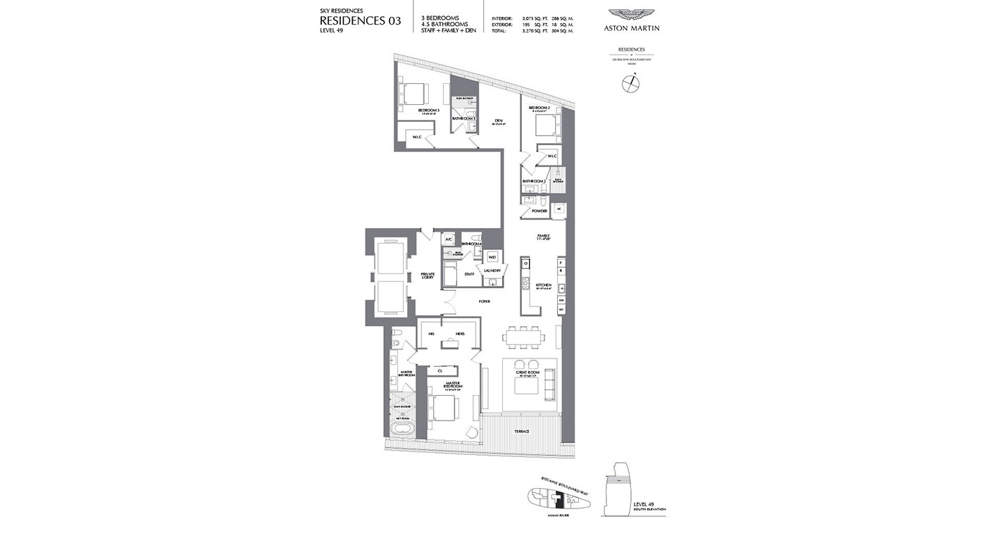 Exclusive Apartments with Panoramic Views of Biscayne Bay in Miami - 35679