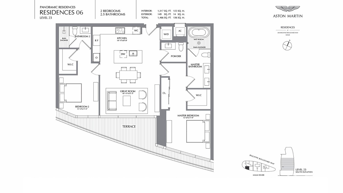 Exclusive Apartments with Panoramic Views of Biscayne Bay in Miami - 35680