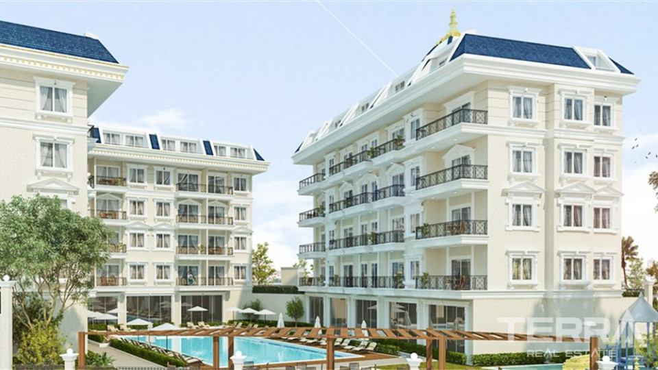 Affordable Apartments in The Complex With Rich Facilities in Alanya