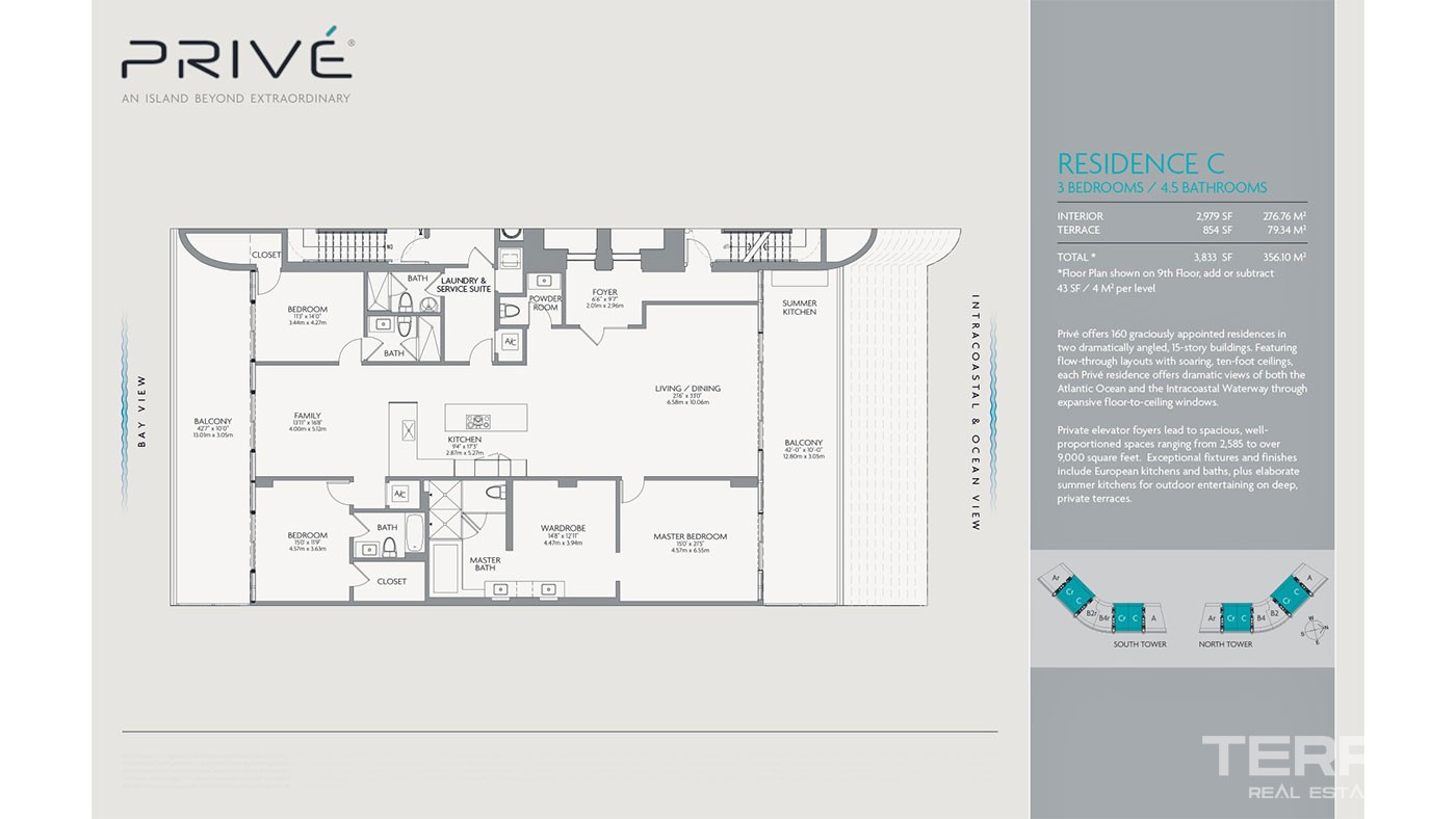 Panoramic Sea View Condos Located on an Island in Florida Aventura - 36377