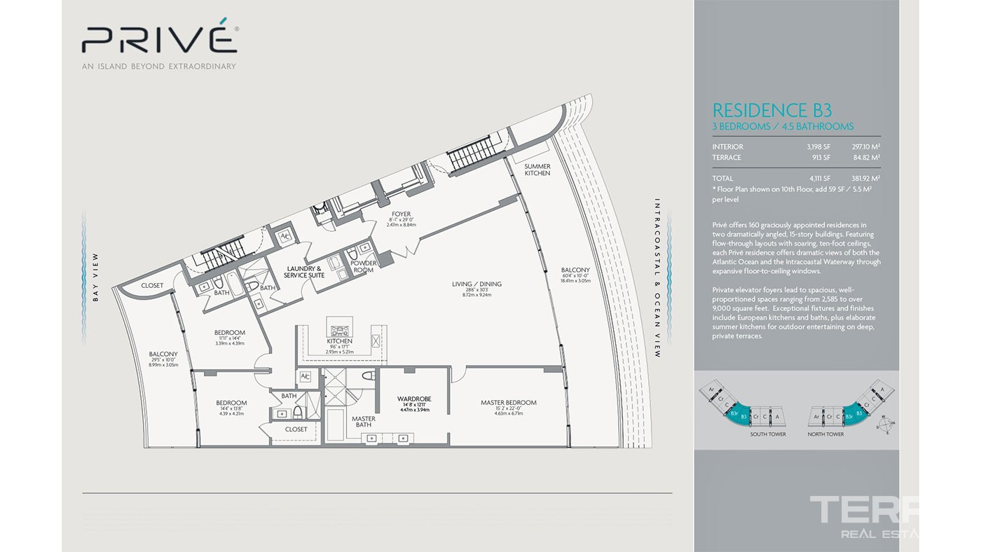 Panoramic Sea View Condos Located on an Island in Florida Aventura - 36417