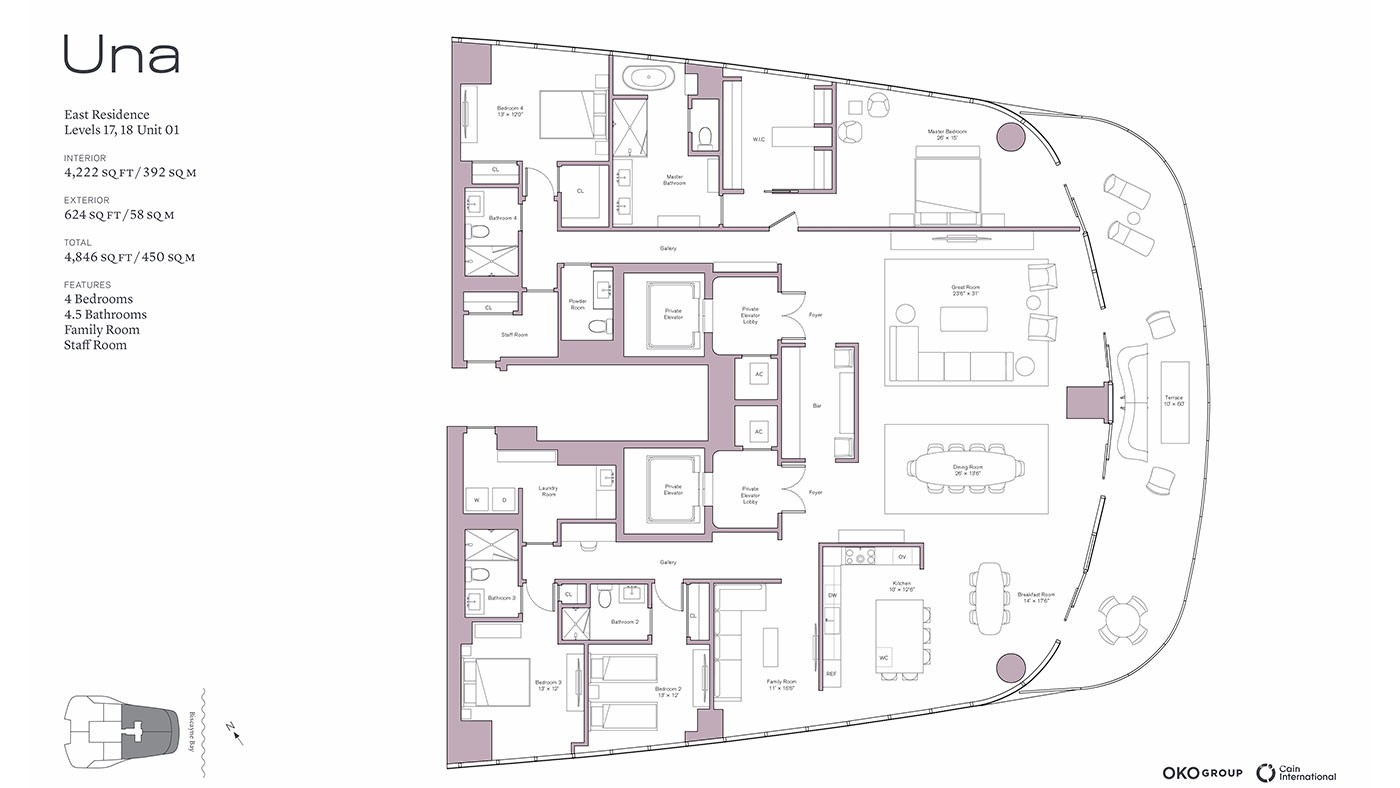 Elegantly Designed Condos for Sale in the Luxury Una Residences Miami - 36486
