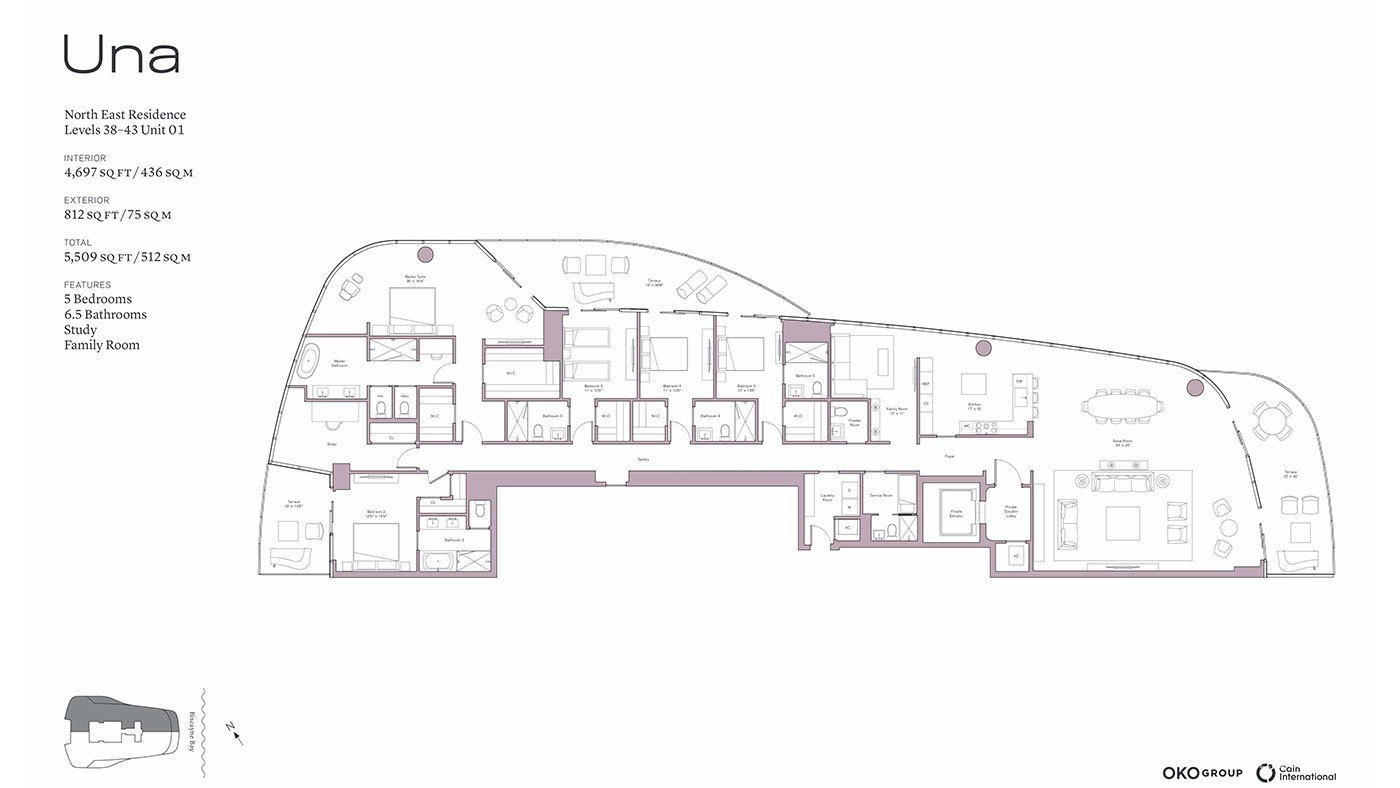 Elegantly Designed Condos for Sale in the Luxury Una Residences Miami - 36491