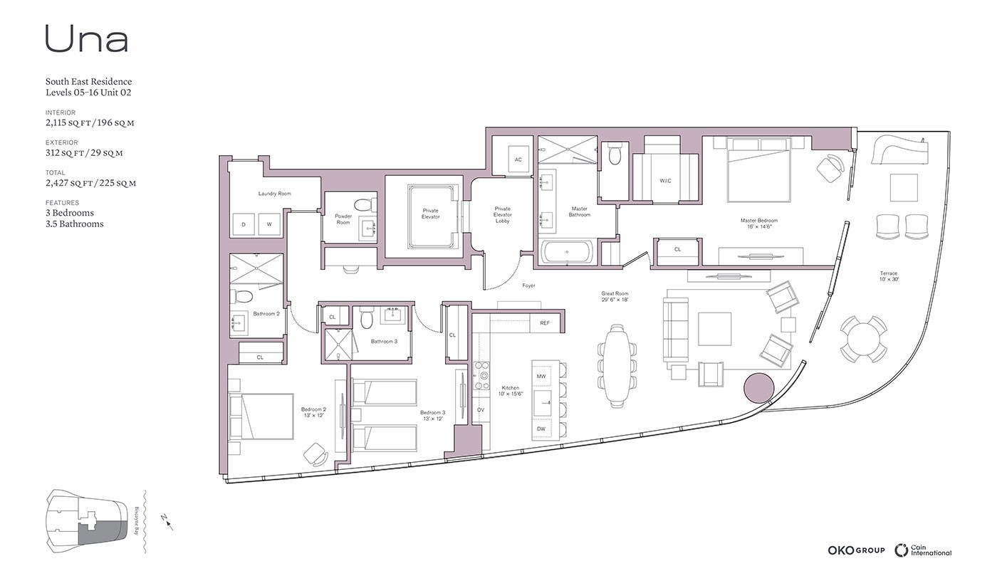 Elegantly Designed Condos for Sale in the Luxury Una Residences Miami - 36493