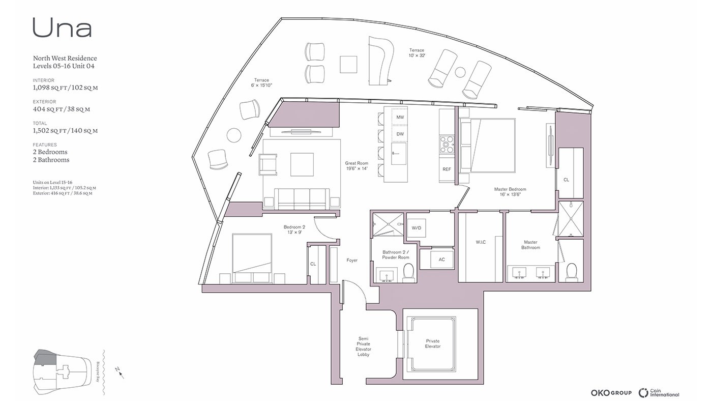 Elegantly Designed Condos for Sale in the Luxury Una Residences Miami - 36500