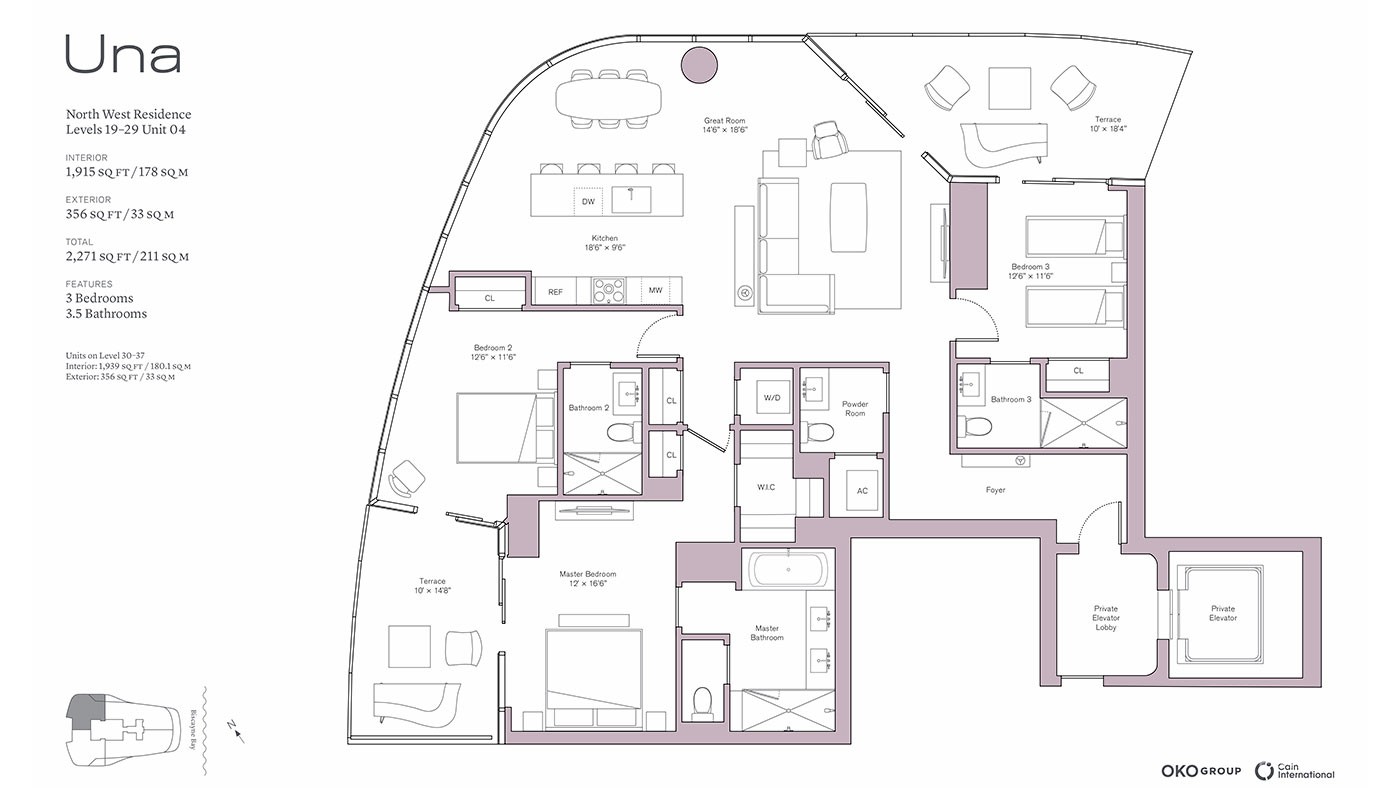 Elegantly Designed Condos for Sale in the Luxury Una Residences Miami - 36501