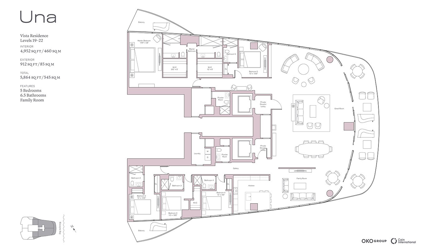 Elegantly Designed Condos for Sale in the Luxury Una Residences Miami - 36515