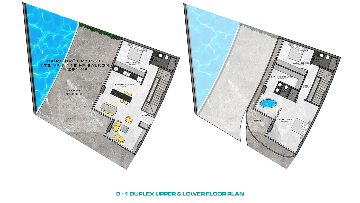 Alanya'da Denize Sıfır Ultra-Lüks Site İçinde Satılık Daireler - 48596