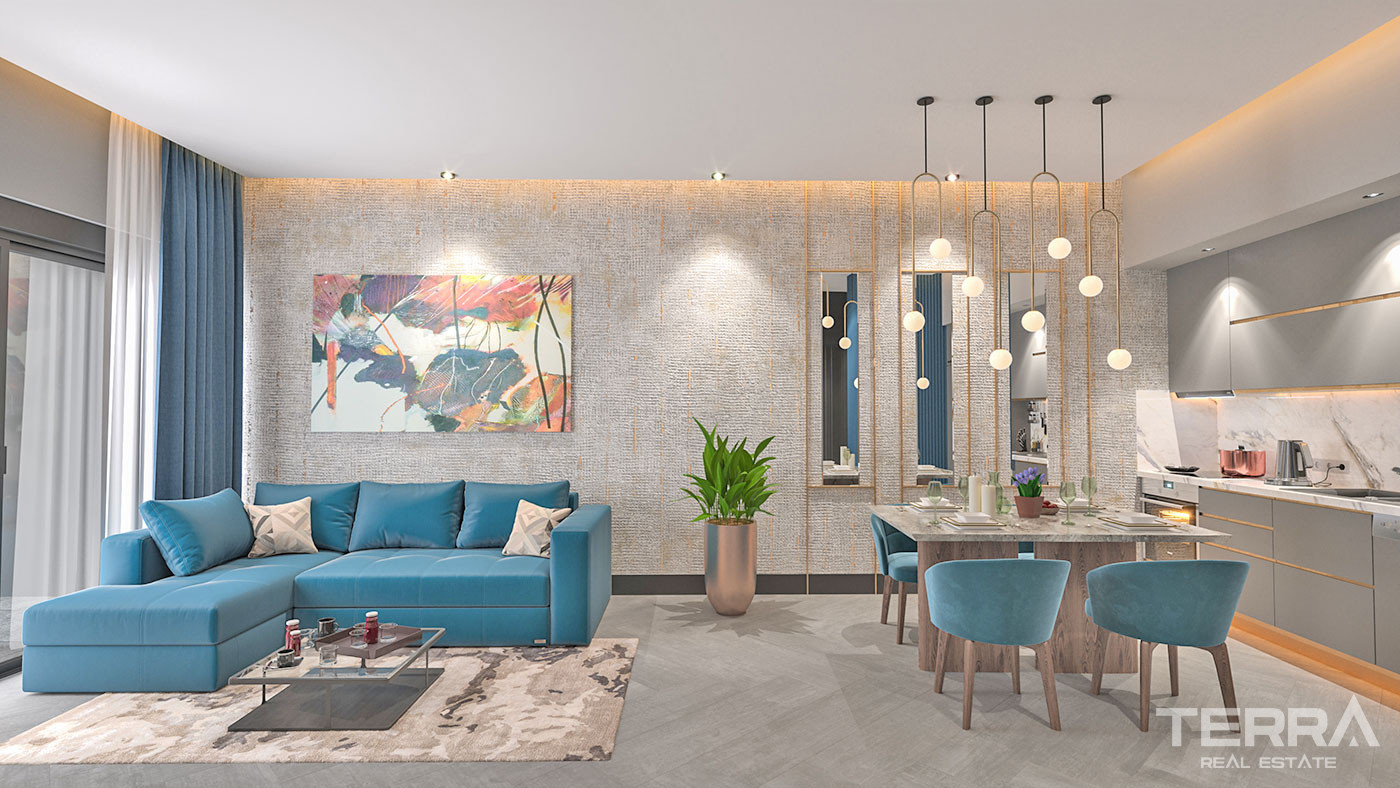 Alanya'da Denize Sıfır Ultra-Lüks Site İçinde Satılık Daireler - 57034