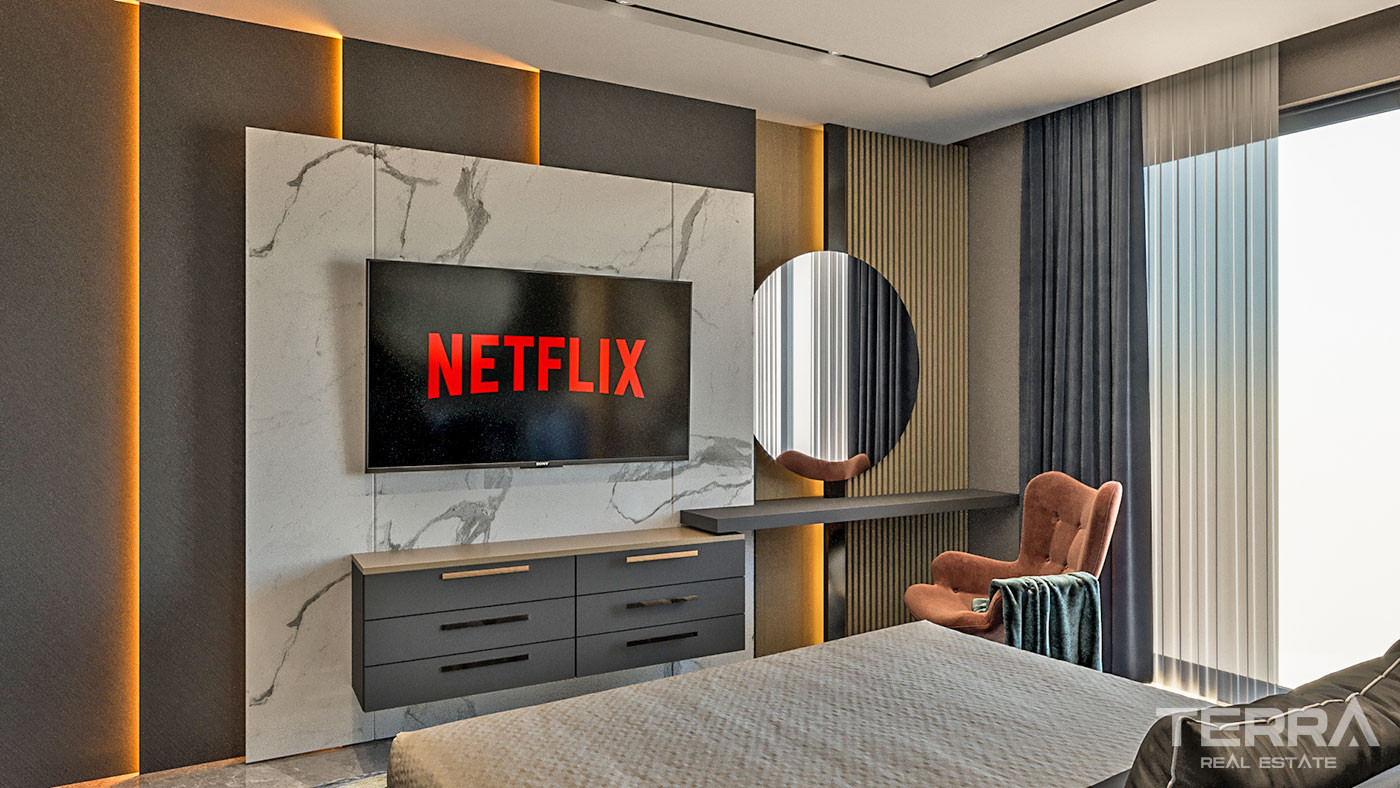 Alanya'da Denize Sıfır Ultra-Lüks Site İçinde Satılık Daireler - 57043
