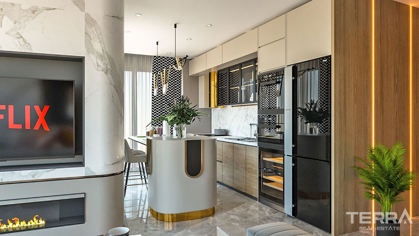 Alanya'da Denize Sıfır Ultra-Lüks Site İçinde Satılık Daireler - 57046