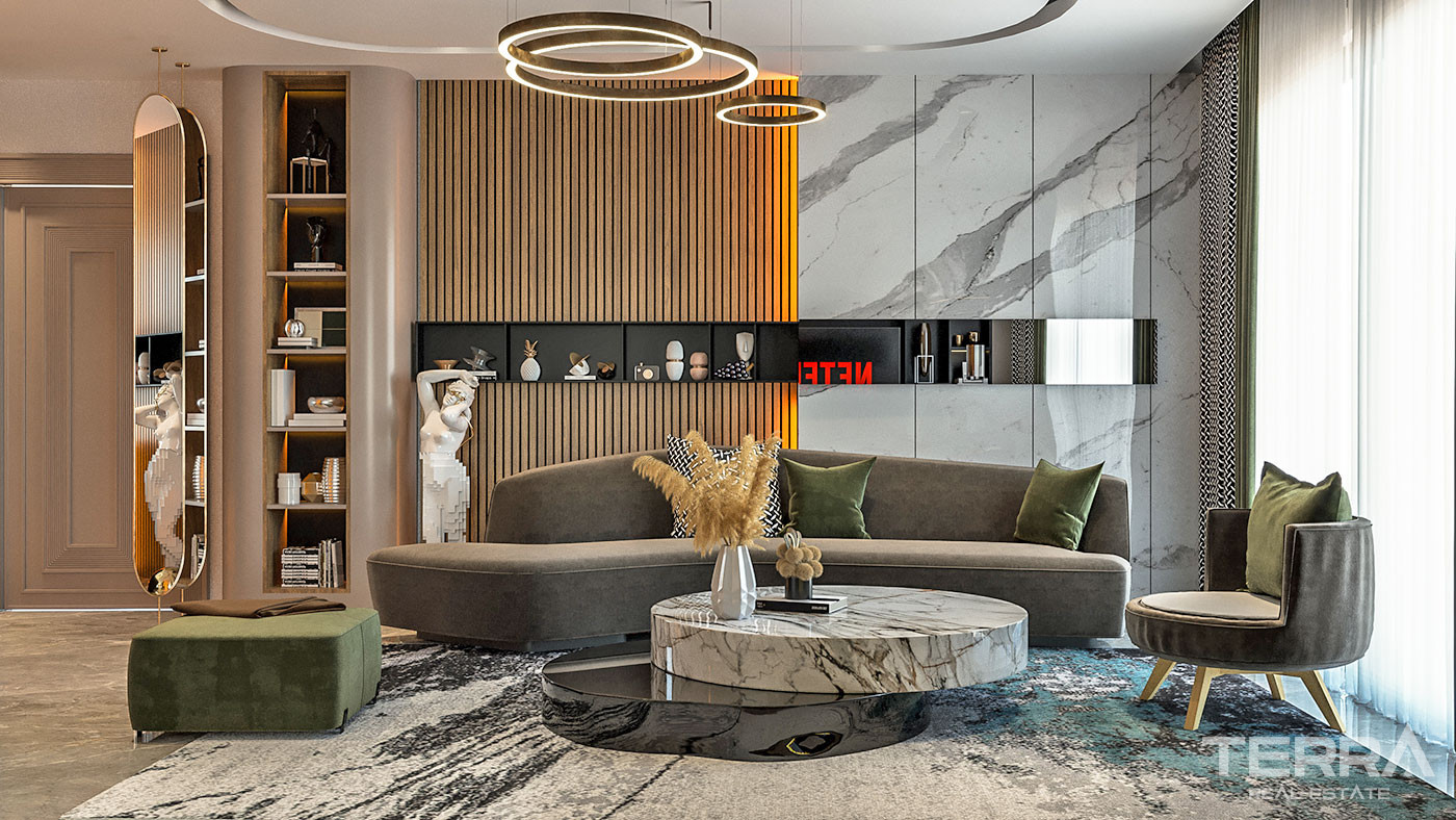 Alanya'da Denize Sıfır Ultra-Lüks Site İçinde Satılık Daireler - 57053