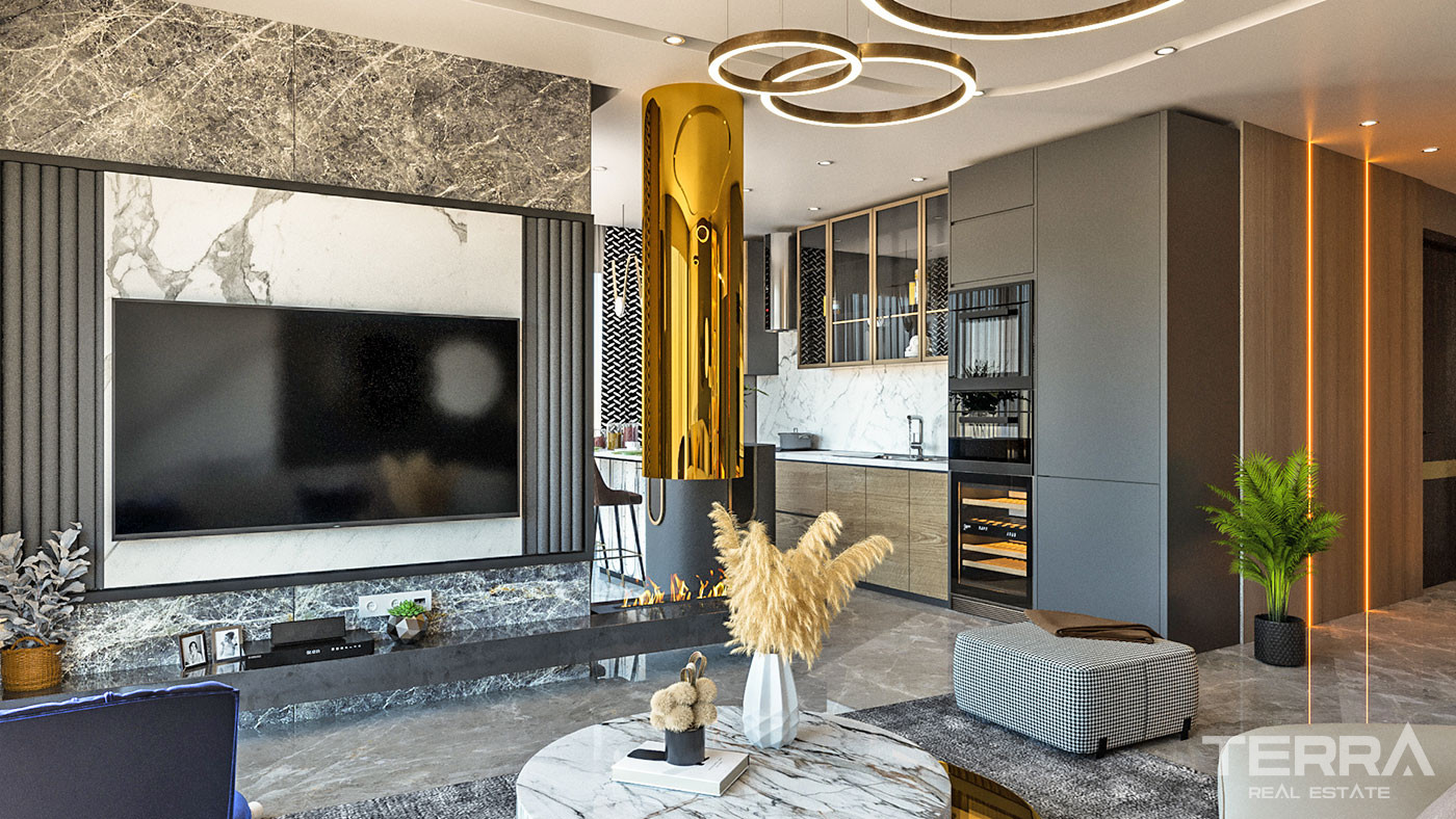 Alanya'da Denize Sıfır Ultra-Lüks Site İçinde Satılık Daireler - 57059