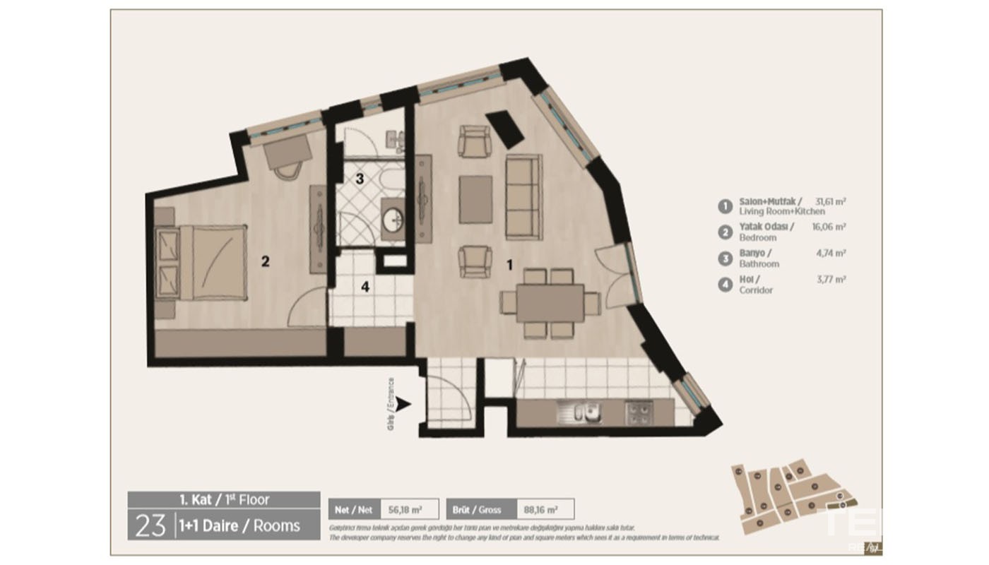 Appartements de Luxe Proches de l’Avenue Istiklal à Istanbul Beyoğlu - 37020