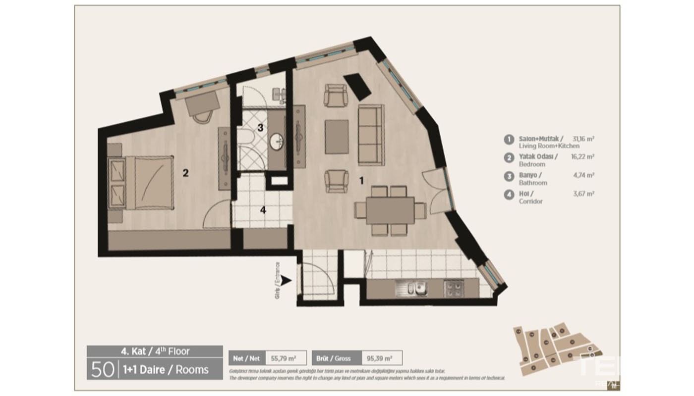 Appartements de Luxe Proches de l’Avenue Istiklal à Istanbul Beyoğlu - 37034