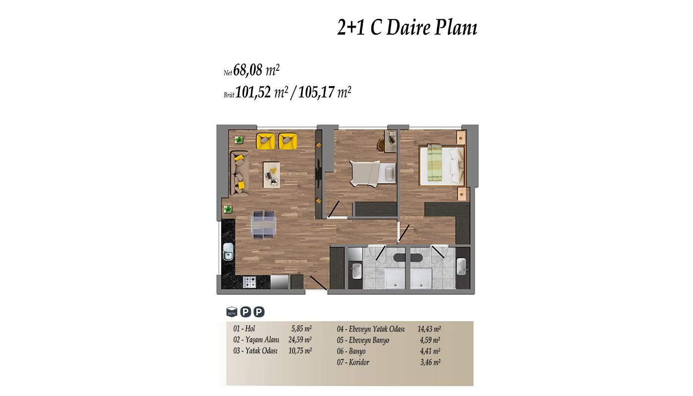 Eleganckie apartamenty w nowoczesnej rezydencji w Kadıköy w Stambule - 36954