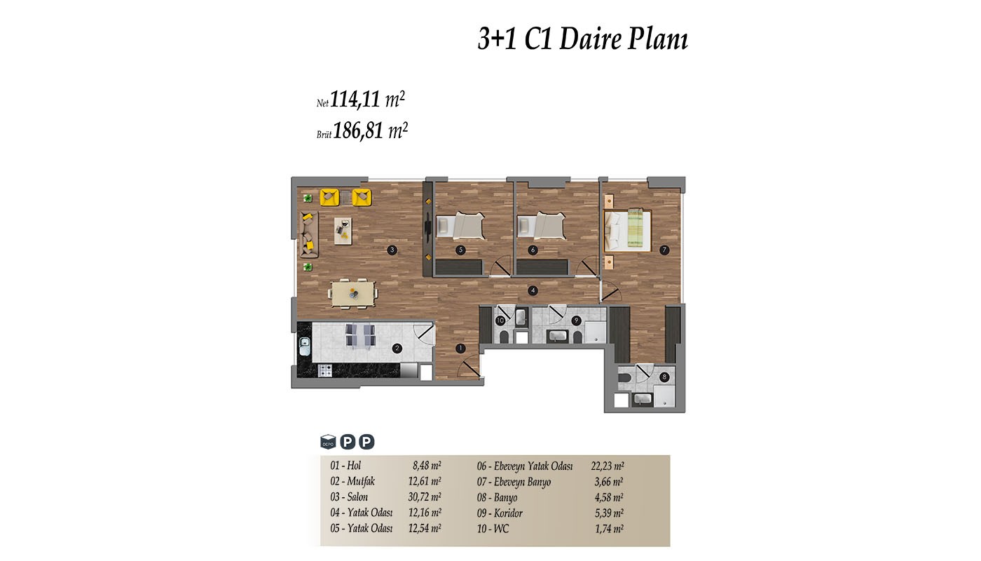 Eleganckie apartamenty w nowoczesnej rezydencji w Kadıköy w Stambule - 36958