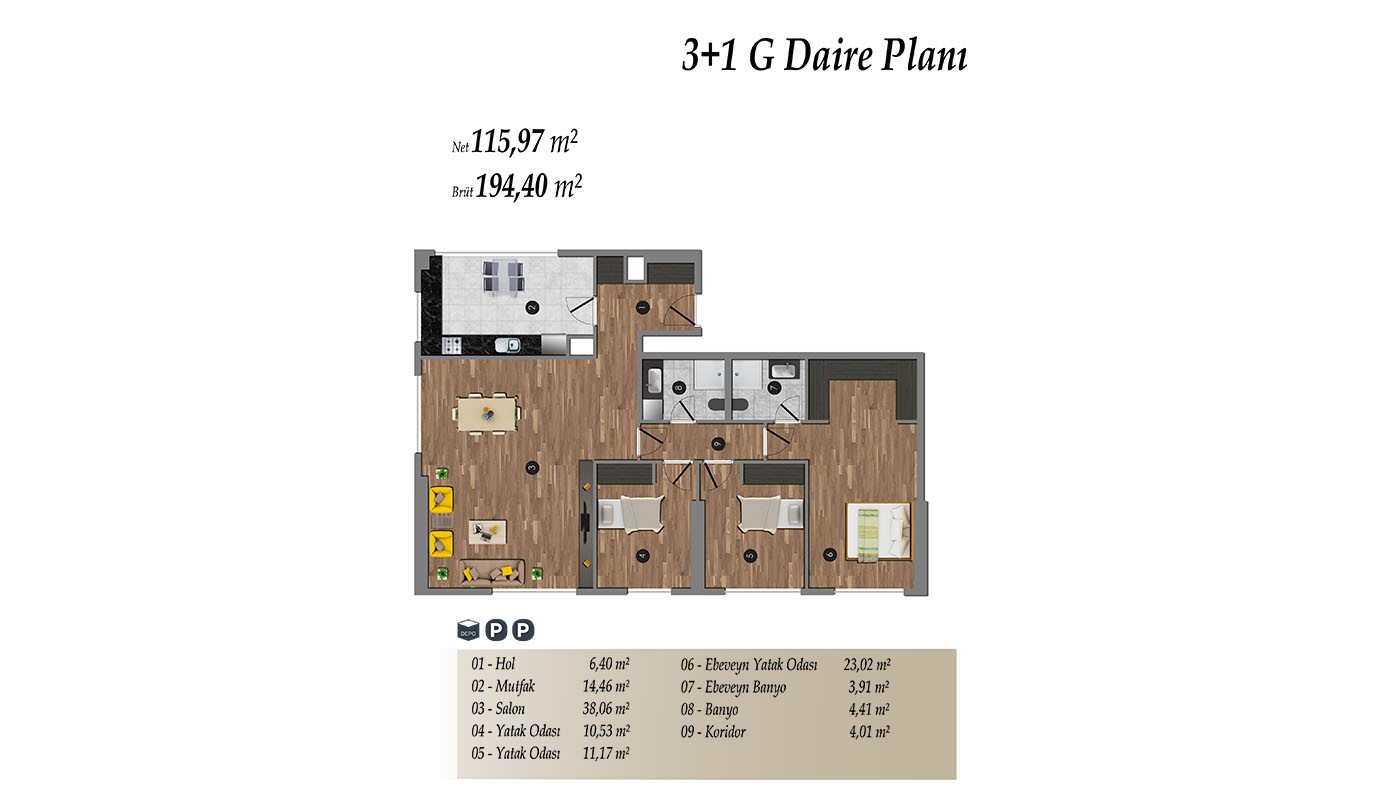 Eleganckie apartamenty w nowoczesnej rezydencji w Kadıköy w Stambule - 36961