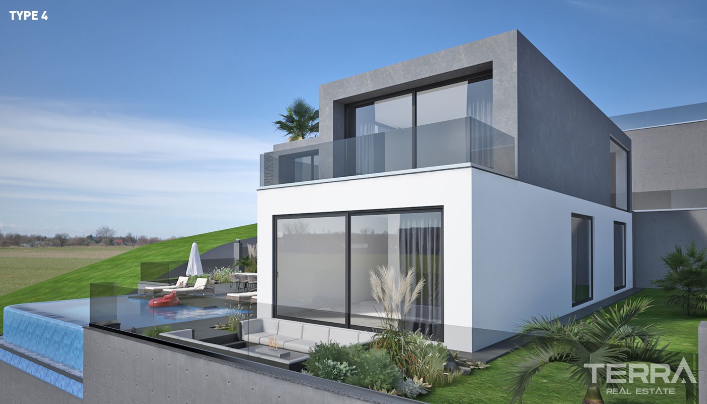 Luksusvillaer med havutsikt til salgs i Kargıcak, Alanya, Tyrkia - 37358