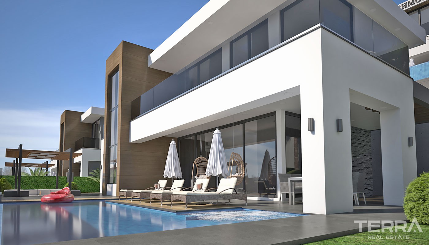 Luksusvillaer med havutsikt til salgs i Kargıcak, Alanya, Tyrkia - 37730