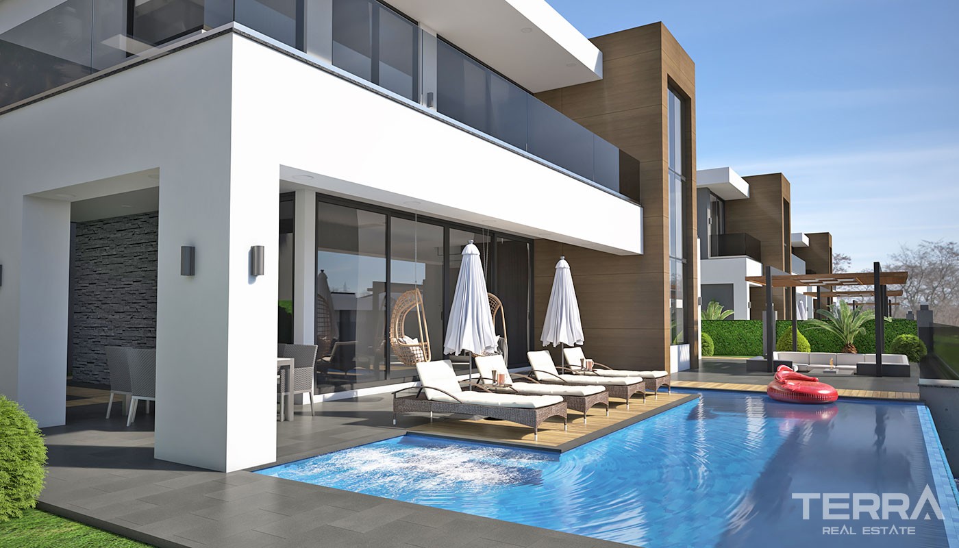 Luksusvillaer med havutsikt til salgs i Kargıcak, Alanya, Tyrkia - 37737