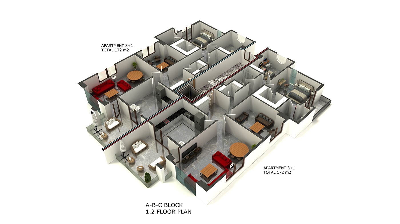 Oba Royal Garden - Luxury Apartments for Sale in Oba, Alanya, Turkey - 38594