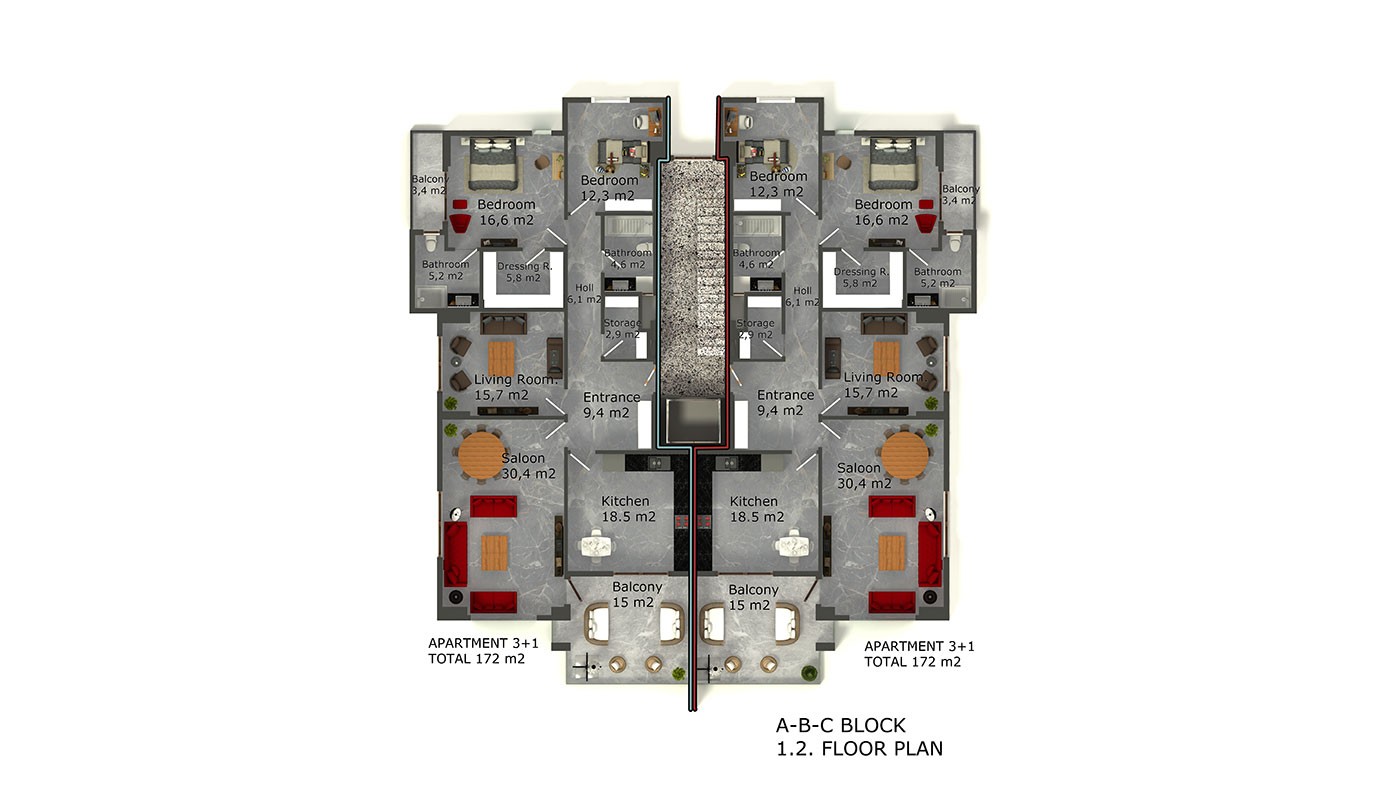 Oba Royal Garden - Luxury Apartments for Sale in Oba, Alanya, Turkey - 38595