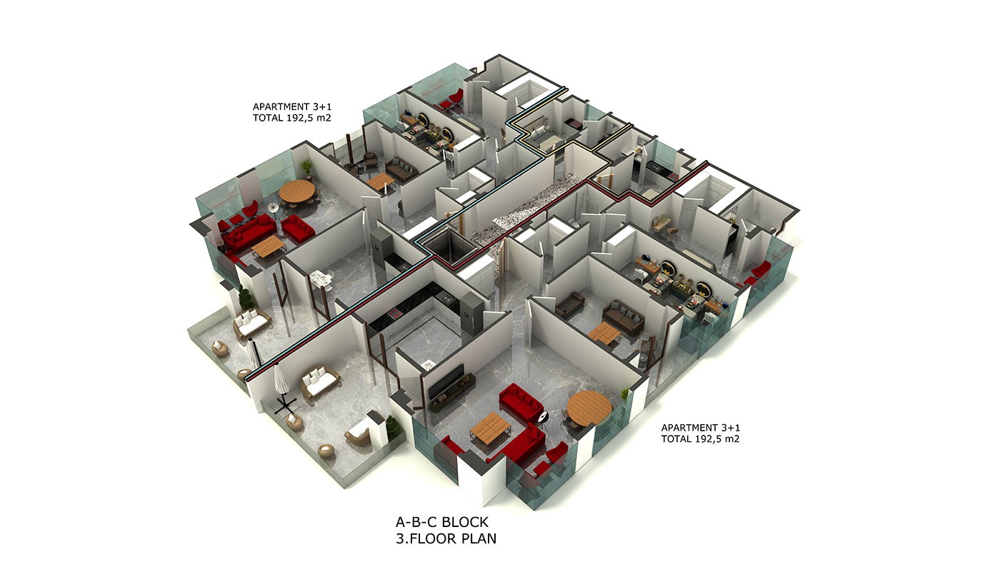 Oba Royal Garden - Luxury Apartments for Sale in Oba, Alanya, Turkey - 38602