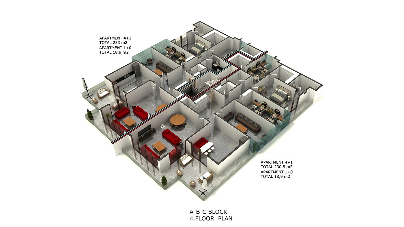 Oba Royal Garden - Luxury Apartments for Sale in Oba, Alanya, Turkey - 38604