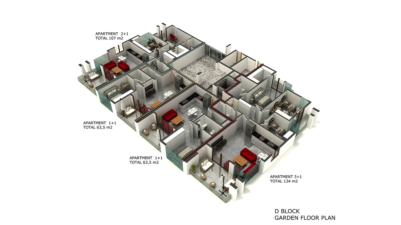 Oba Royal Garden - Luxury Apartments for Sale in Oba, Alanya, Turkey - 38606