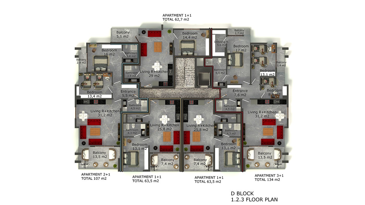 Oba Royal Garden - Luxury Apartments for Sale in Oba, Alanya, Turkey - 38609