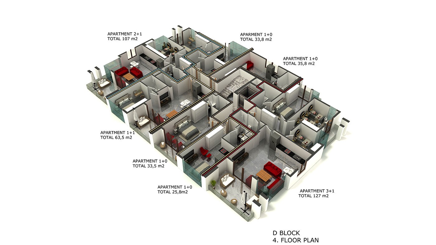 Oba Royal Garden - Luxury Apartments for Sale in Oba, Alanya, Turkey - 38610