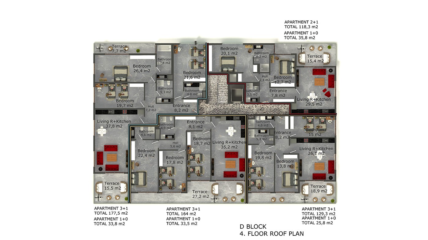 Oba Royal Garden - Luxury Apartments for Sale in Oba, Alanya, Turkey - 38613