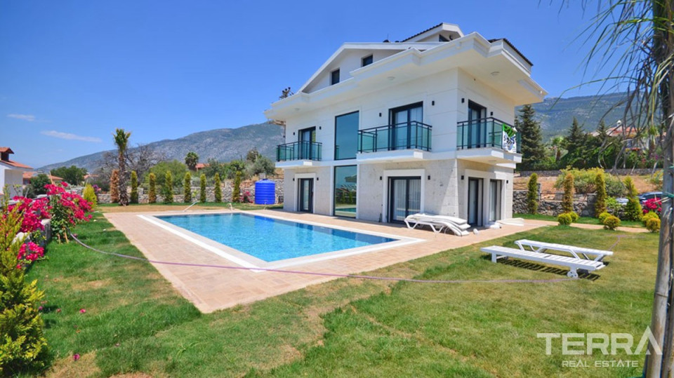 Newly Built 4-Bedroom Detached House for Sale in Fethiye Ovacık