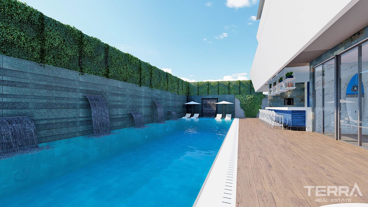 New Build Apartments in Alanya City Center Very Close to The Beach - 39189