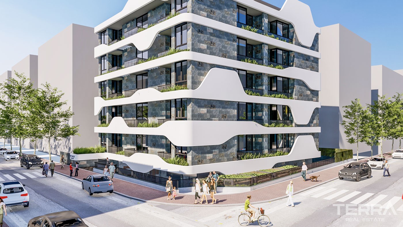 New Build Apartments in Alanya City Center Very Close to The Beach - 47813