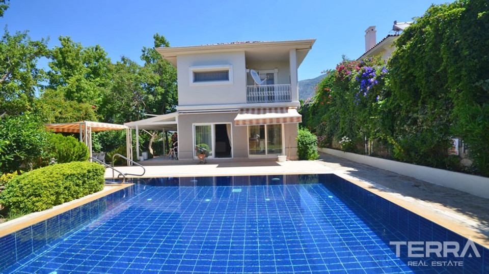 Three Bedroom Detached Villa With Large Pool  For Sale in Ovacık