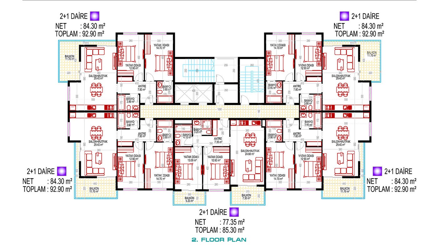 Ultra-Luxury Apartments for Sale in the Heart of Mahmutlar Alanya - 40145