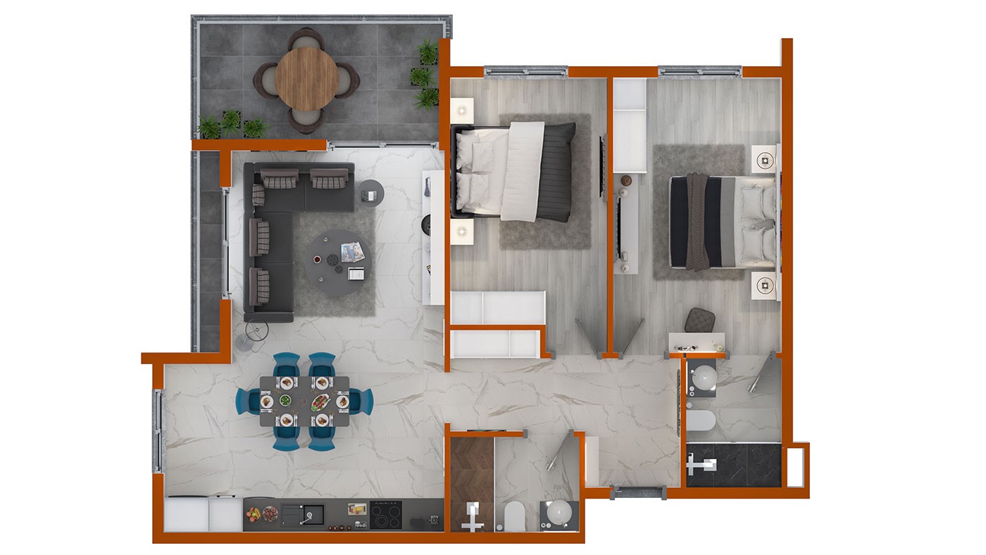 Ultra-Luxury Apartments for Sale in the Heart of Mahmutlar Alanya - 40162