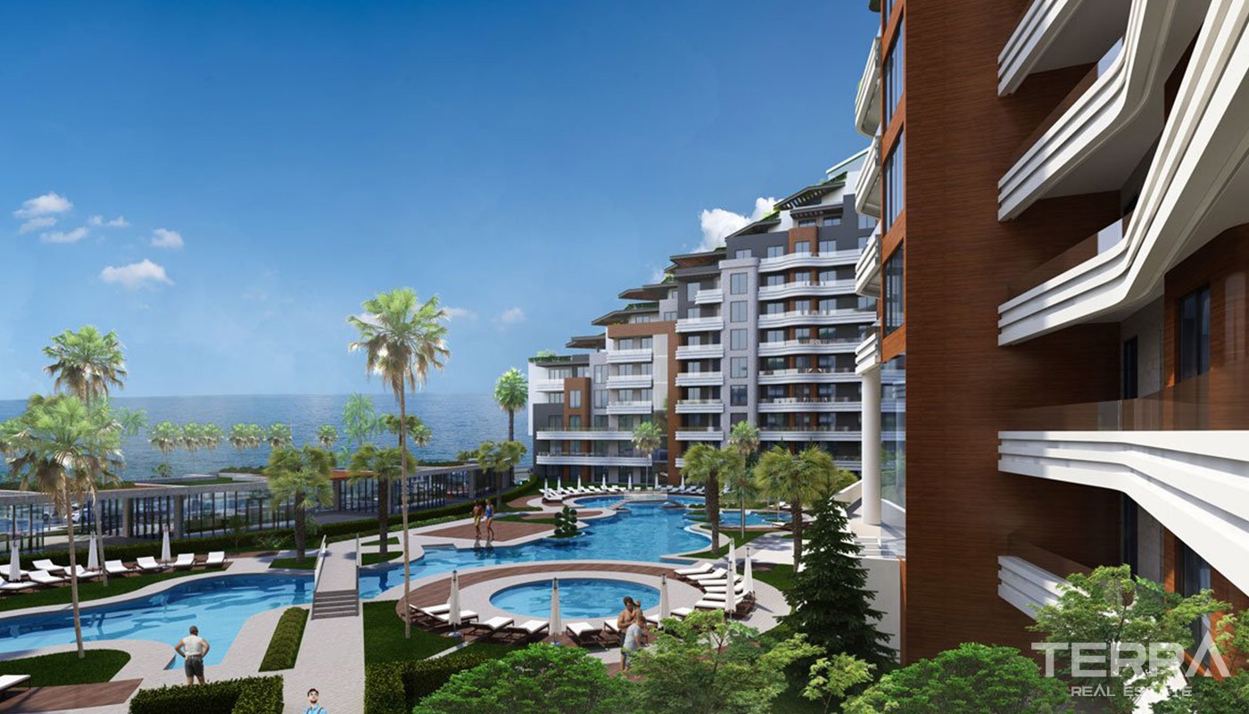 Seafront Apartments for Sale in Sunis Blue Residence in Konyaaltı - 40604
