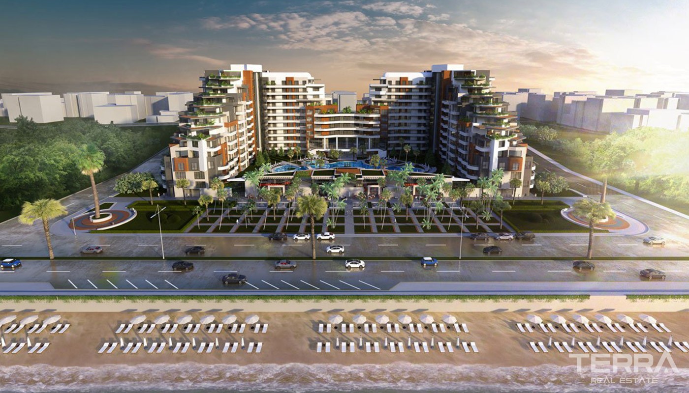 Seafront Apartments for Sale in Sunis Blue Residence in Konyaaltı - 40607