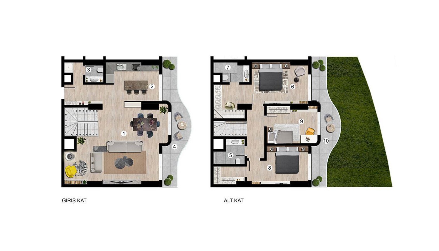 Seafront Apartments for Sale in Sunis Blue Residence in Konyaaltı - 40609