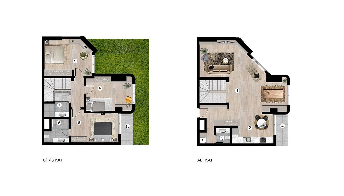 Seafront Apartments for Sale in Sunis Blue Residence in Konyaaltı - 40611