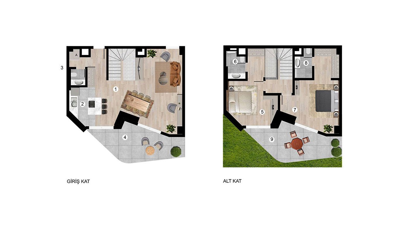 Seafront Apartments for Sale in Sunis Blue Residence in Konyaaltı - 40614