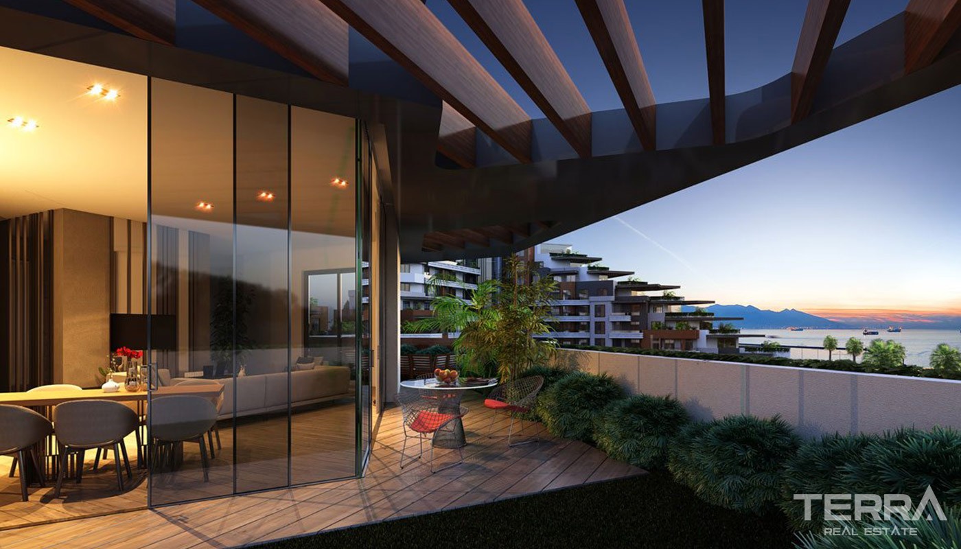 Seafront Apartments for Sale in Sunis Blue Residence in Konyaaltı - 40624