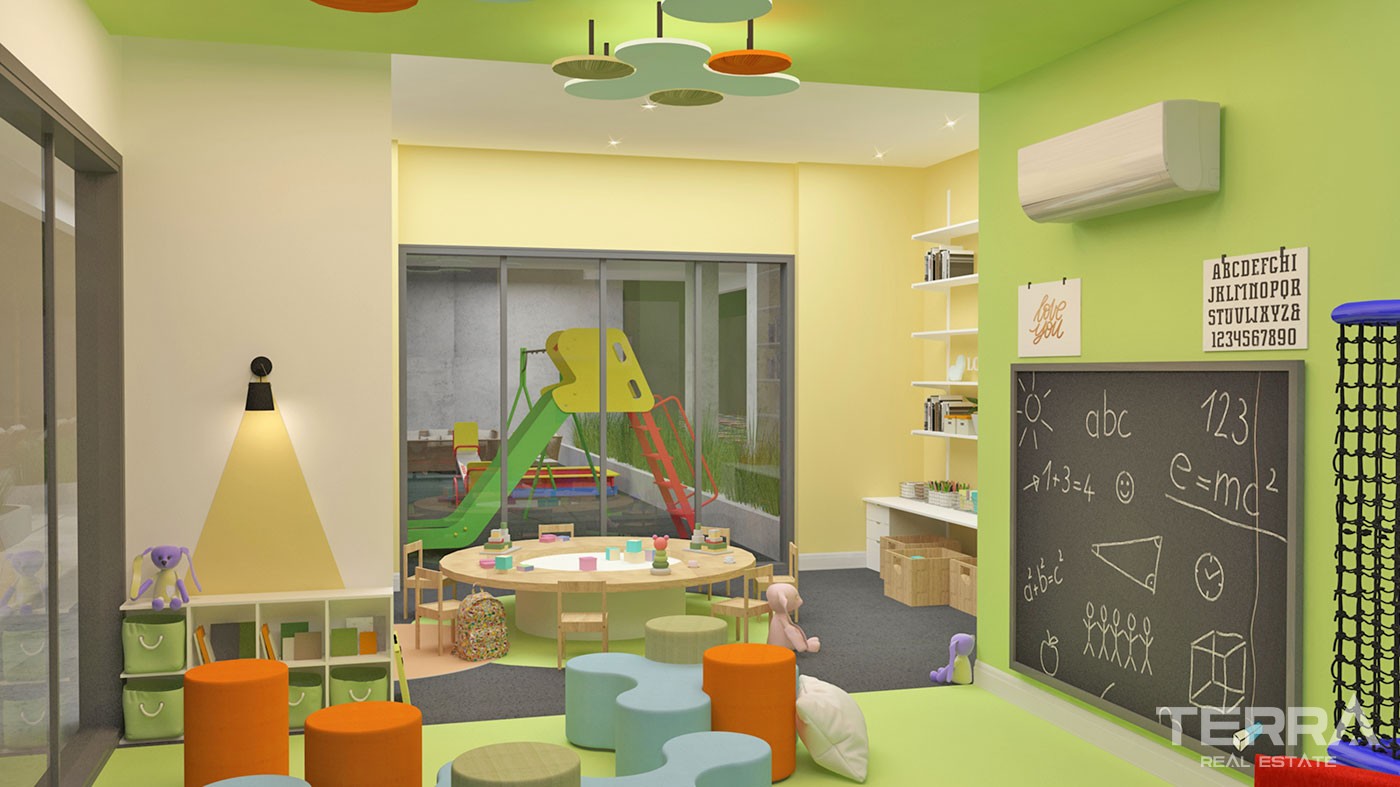 Modern Apartments with Green Areas in Green Life Oba Residence - 40706