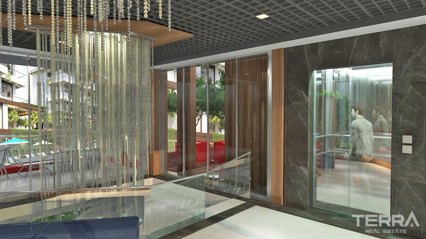 Modern Apartments with Green Areas in Green Life Oba Residence - 40715