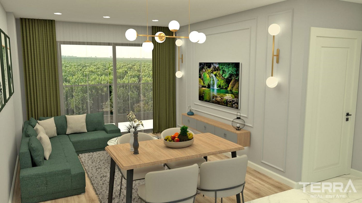 Modern Apartments with Green Areas in Green Life Oba Residence - 40726